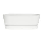greenville pflanzgefäß lang 50cm weiss